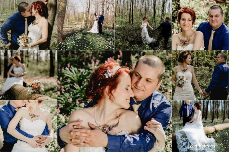 Fotografování lesní svatby