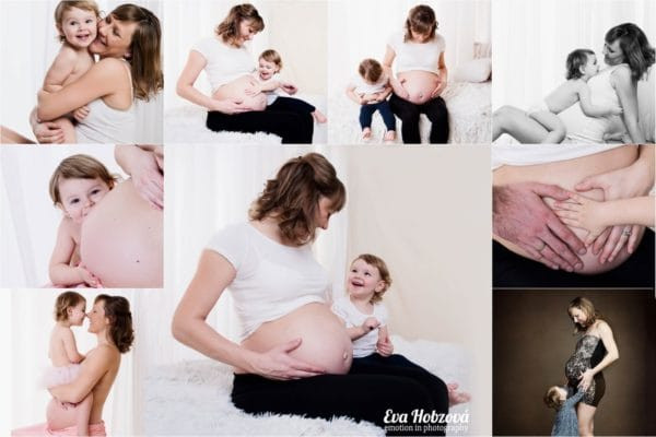 Fotografování těhotenství s dcerou