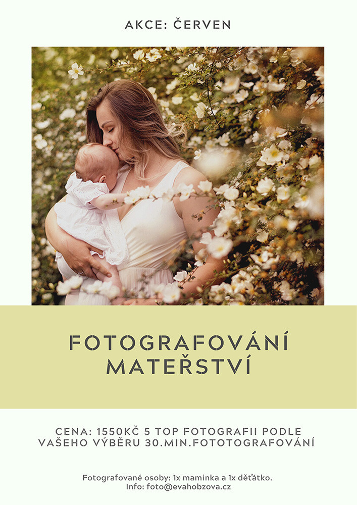 AKCE ČERVEN: FOTOGRAFOVÁNÍ MATEŘSTVÍ